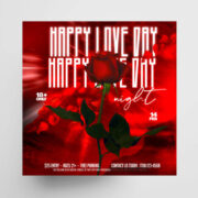 Valentine's Red Party Free Instagram Banner