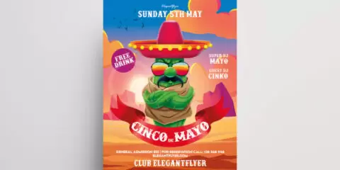 Cinco de Mayo 2022 Free PSD Flyer Template