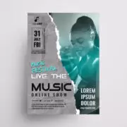 Concert & Festival Party Free PSD Flyer Template