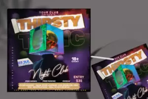 DJ Vibe Party Free Instagram PSD Banner