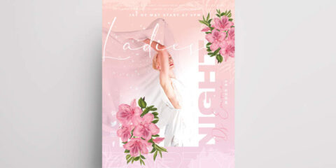 Elegant Ladies Party Free PSD Flyer Template