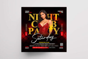 Guest DJ Party Free PSD Flyer Template