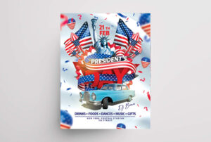 President’s Day Free PSD Flyer Template