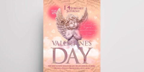 Valentine's Day Free PSD Flyer Template