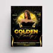 Black & Gold Luxury Free PSD Flyer Template