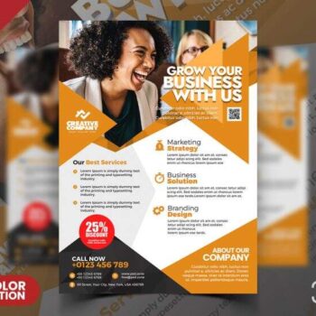 Creative Agency Marketing Free PSD Flyer Template - PSDFlyer