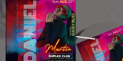 Night Club Vibe Free PSD Instagram Banner