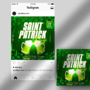 Saint Patrick’s Day Free PSD Instagram Banner