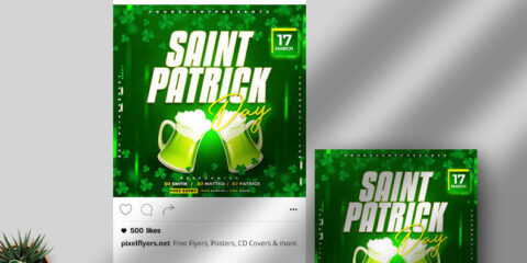 Saint Patrick’s Day Free PSD Instagram Banner