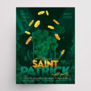 St Patrick’s Night Party Free PSD Flyer Template