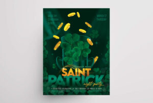 St Patrick’s Night Party Free PSD Flyer Template