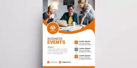 Business Corporate Ad Free PSD Flyer Template