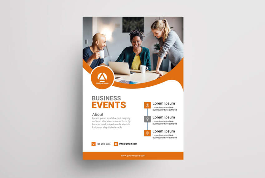 Business Corporate Ad Free PSD Flyer Template