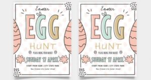 Cute Easter Event Free PSD Flyer Template