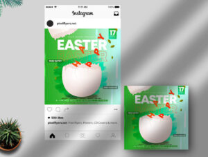 Easter Egg Hunt Free Instagram Banner