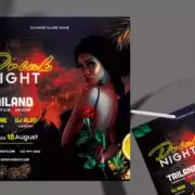 Free Friday Night Club Flyer Template in PSD
