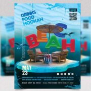 Summer Beach Party Free Flyer Template (PSD)