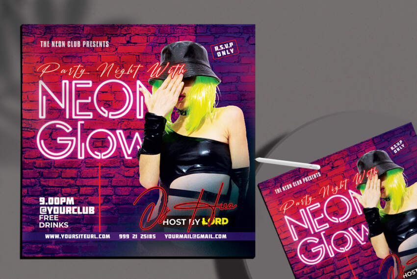 The Night Event Free Flyer Template (PSD)