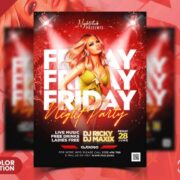 Saturday Event Party Free PSD Flyer Template