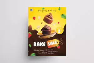 Bake Sale Free Flyer Template (PSD)