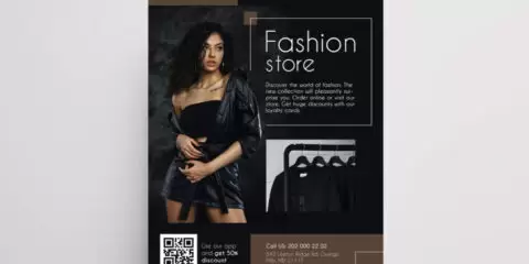 Fashion Store & Apparel Free Flyer Template (PSD)