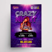 Friday Night #Party Free Flyer Template (PSD)