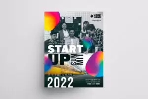 Modern Startup Summit Free Flyer Template (PSD)