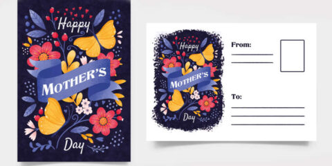 Mother's Day Free Flyer & Card PSD Template