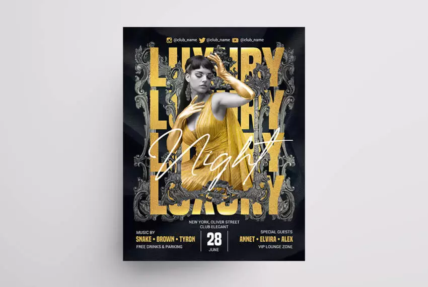 Luxury Night Free Flyer Template (PSD)