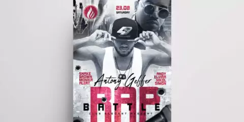 Rap & Hip Hop Battle Free Flyer Template (PSD)