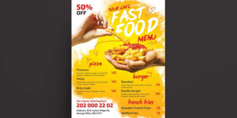Restaurant Food Menu Flyer Free Template (PSD)