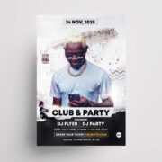 Artist Club Party Free PSD Flyer Template