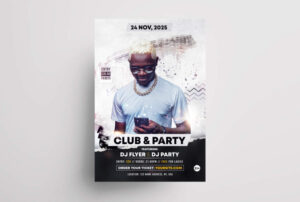 Artist Club Party Free PSD Flyer Template