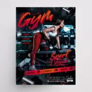 Gym Sport Free PSD Flyer Template
