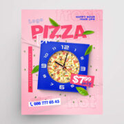 Pizza Time Free Flyer Template (PSD)