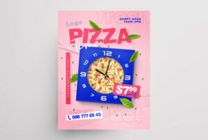 Pizza Time Free Flyer Template (PSD)