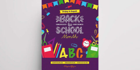 Back to School Free Flyer Template (PSD)