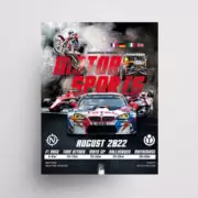 Motorsports Tournament Free PSD Flyer Template