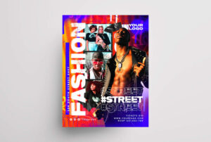 Street Fashion Event Free Flyer Template (PSD)
