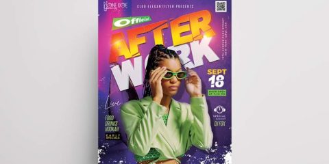 After Work Party Free Flyer Template (PSD)