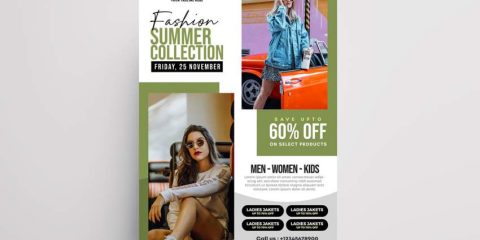 Clothing Sales Free Flyer Template (PSD)