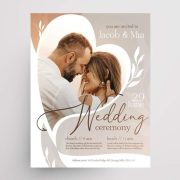 Elegant Wedding Invitation Free Template (PSD)