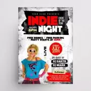 Indie Rock Concert Free Flyer Template (PSD)
