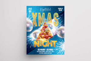 2022 Christmas Time Free Flyer & Banner PSD Template