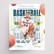 Basketball Tournament Free Flyer Template (PSD)