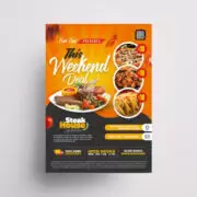 Food Menu Ad Free Flyer Template (PSD)