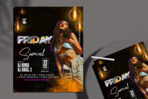 Friday Night Party Free Instagram Banner (PSD)
