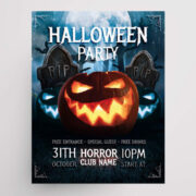 Halloween Night Party Free Flyer Template (PSD)