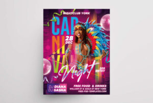Free Carnival Party Event Flyer Template (PSD)