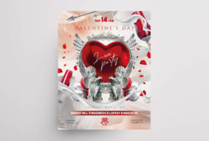 Free Elegant Valentine’s Day Event Flyer Template (PSD)